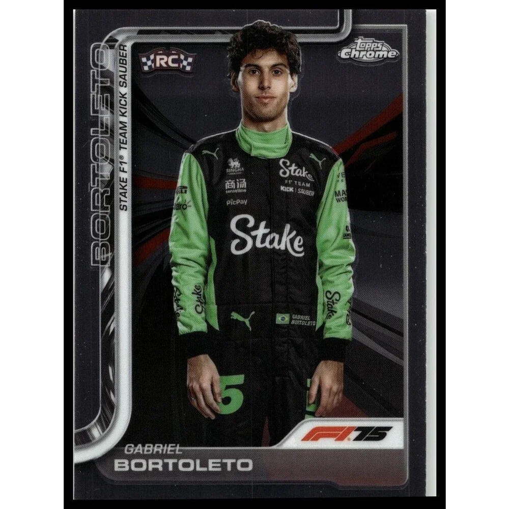 2025 Topps Chrome Formula 1 Gabriel Bortoleto #20 Stake F1 Team KICK Sauber